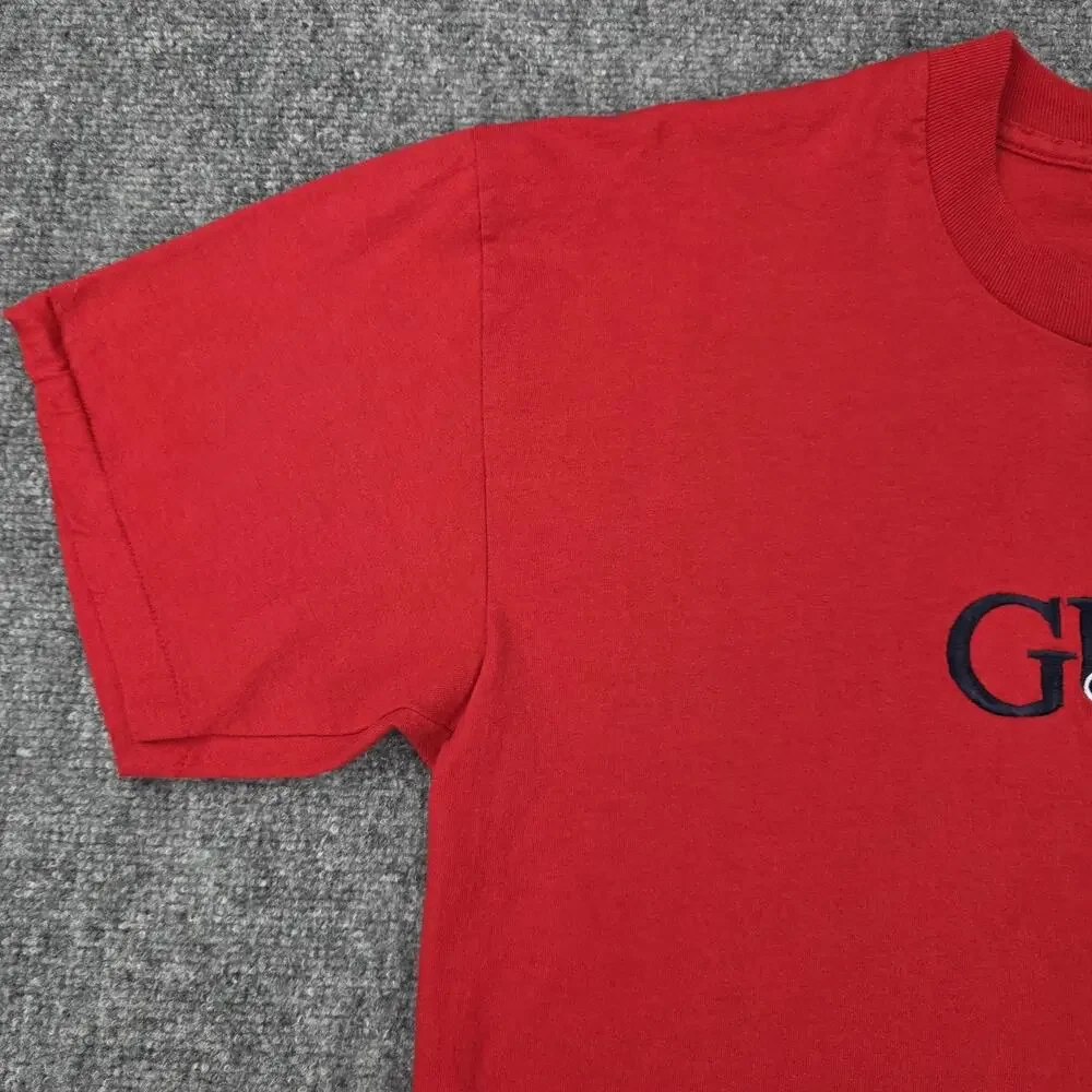 Vintage Guess Shirt Mens Large Classic Embroidered Made USA 90s Tee Streetwear - Picture 8 of 16